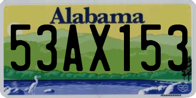 AL license plate 53AX153