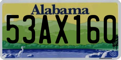 AL license plate 53AX160