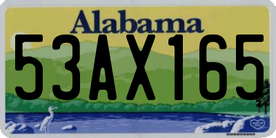 AL license plate 53AX165