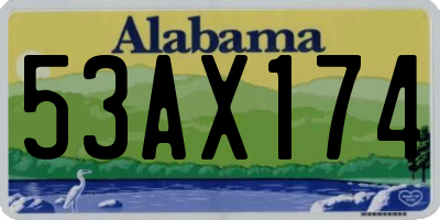 AL license plate 53AX174