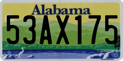 AL license plate 53AX175
