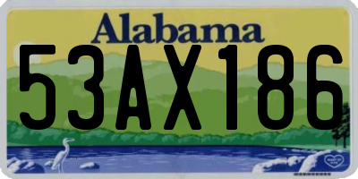 AL license plate 53AX186