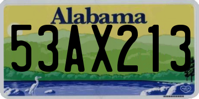 AL license plate 53AX213
