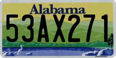 AL license plate 53AX271