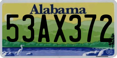 AL license plate 53AX372
