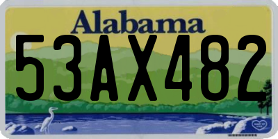AL license plate 53AX482