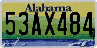 AL license plate 53AX484