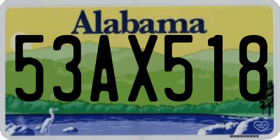 AL license plate 53AX518