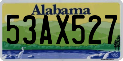 AL license plate 53AX527