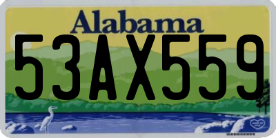 AL license plate 53AX559