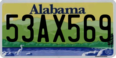AL license plate 53AX569