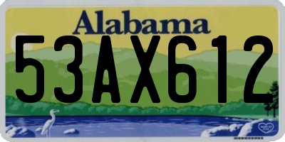 AL license plate 53AX612