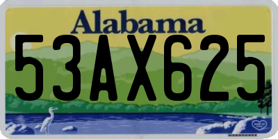 AL license plate 53AX625