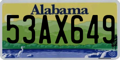 AL license plate 53AX649