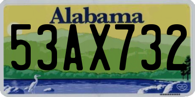 AL license plate 53AX732
