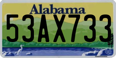 AL license plate 53AX733