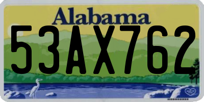 AL license plate 53AX762
