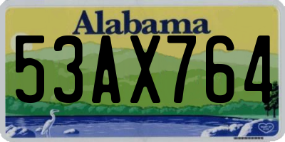 AL license plate 53AX764