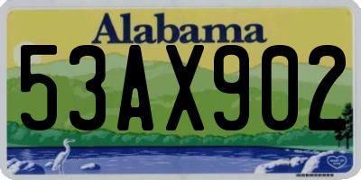 AL license plate 53AX902