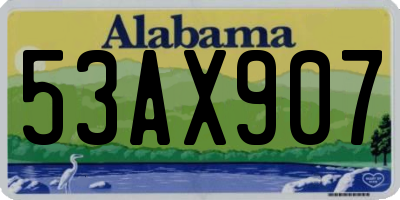 AL license plate 53AX907