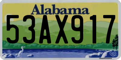 AL license plate 53AX917