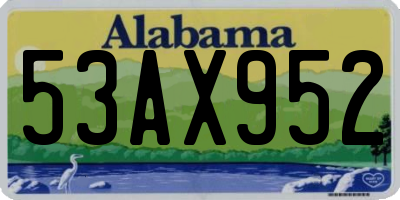 AL license plate 53AX952