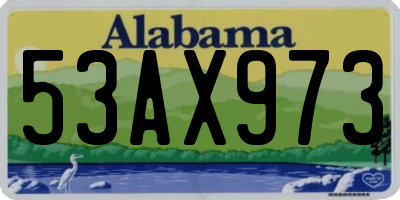AL license plate 53AX973