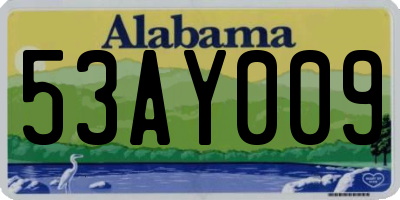 AL license plate 53AY009