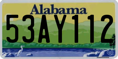 AL license plate 53AY112
