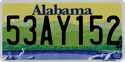 AL license plate 53AY152