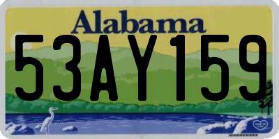 AL license plate 53AY159