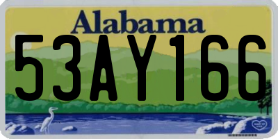 AL license plate 53AY166