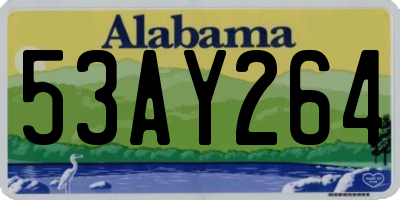 AL license plate 53AY264