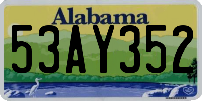 AL license plate 53AY352