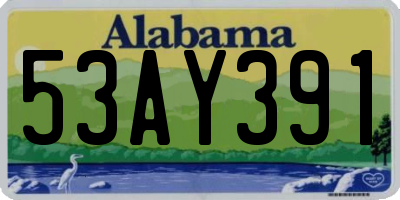 AL license plate 53AY391
