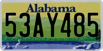AL license plate 53AY485