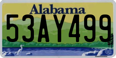 AL license plate 53AY499