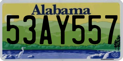 AL license plate 53AY557