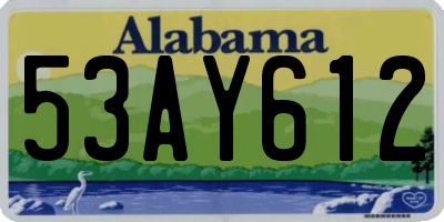 AL license plate 53AY612