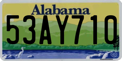 AL license plate 53AY710