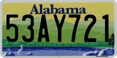 AL license plate 53AY721