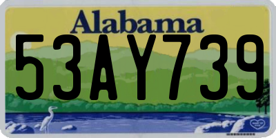 AL license plate 53AY739