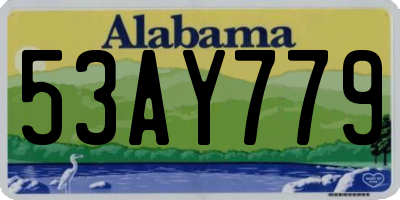 AL license plate 53AY779