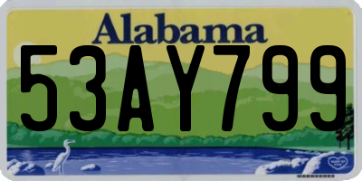 AL license plate 53AY799