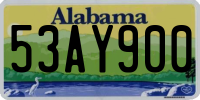 AL license plate 53AY900