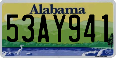 AL license plate 53AY941