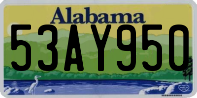 AL license plate 53AY950
