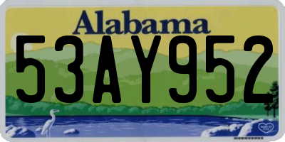 AL license plate 53AY952