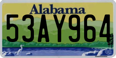 AL license plate 53AY964