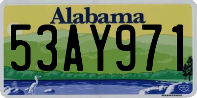 AL license plate 53AY971